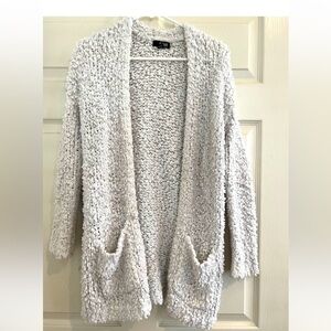 a.n.a Textured Cream Open-Front Cardigan